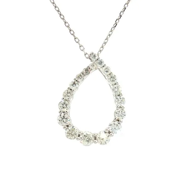 Open Pear Shape Diamond Pendant- 14kw Bryan Jewelry Prattville, AL