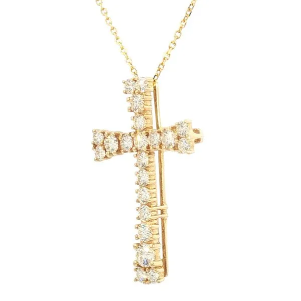 Diamond Cross Pendant 1ctw-14ky Image 2 Bryan Jewelry Prattville, AL