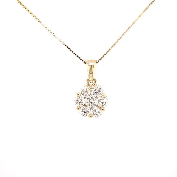 Flower  Cluster Pendant-3/4ctw-10ky Bryan Jewelry Prattville, AL