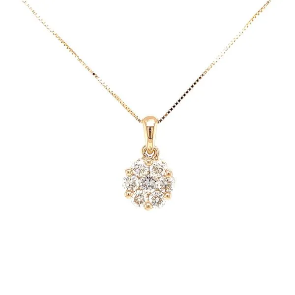 Flower Cluster Pendant-5/8ctw-10ky Bryan Jewelry Prattville, AL