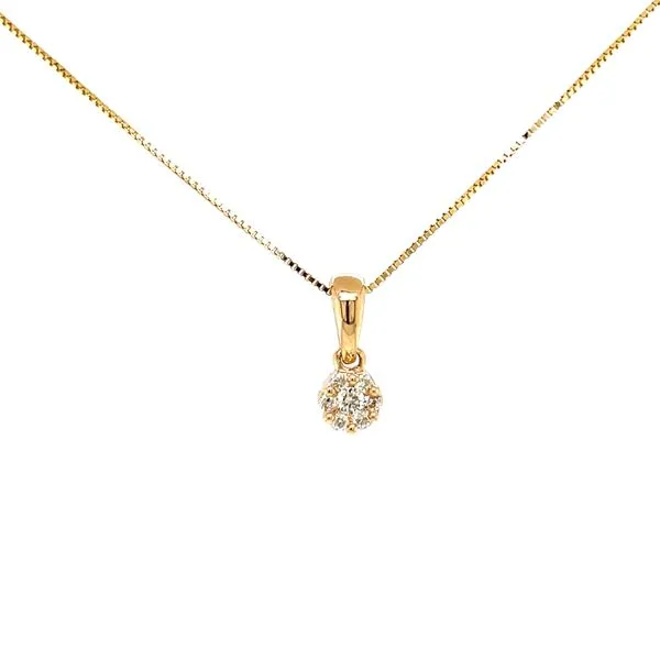 Flower Cluster Pendant-1/10ctw-10ky Bryan Jewelry Prattville, AL