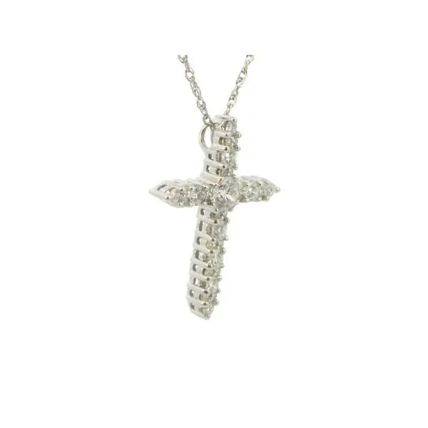 Diamond Cross in 14kw Image 2 Bryan Jewelry Prattville, AL