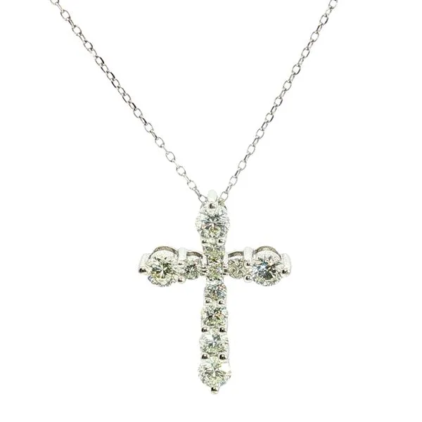 14kw Spiritual Expressions 1ctw Diamond Cross Pendant-2.8g Bryan Jewelry Prattville, AL