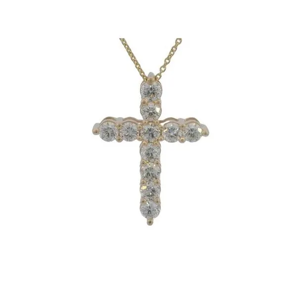 Diamond cross necklace in 14ky Bryan Jewelry Prattville, AL