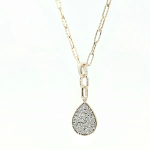 Diamond Tear Drop Pendant Image 3 Bryan Jewelry Prattville, AL