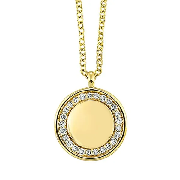 Radiant Reflection: Diamond Halo Medallion Pendant Bryan Jewelry Prattville, AL