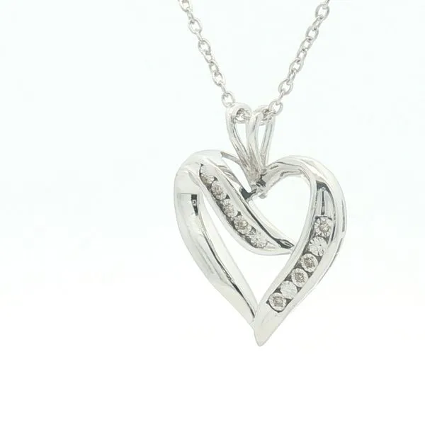 Silver Heart Pendant Image 4 Bryan Jewelry Prattville, AL