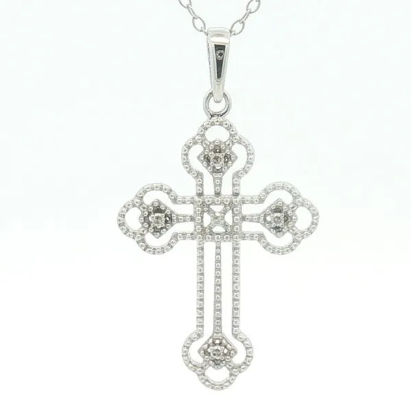 Silver Diamond Cross Pendant Bryan Jewelry Prattville, AL