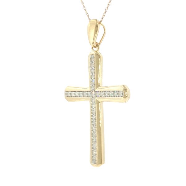 Classic Faith: Diamond Cross Pendant Image 3 Bryan Jewelry Prattville, AL