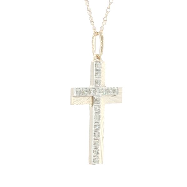 Dimensional Faith: 1/5 CTW Diamond Cross Pendant in 10K Yellow Gold Bryan Jewelry Prattville, AL