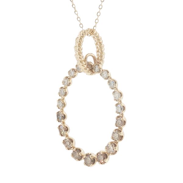 Radiant Circle of Light: Emberlight Graduated Diamond Pendant Image 3 Bryan Jewelry Prattville, AL