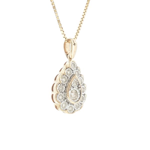 A Classic Pear Shape Framed in Sparkling Detail. Image 2 Bryan Jewelry Prattville, AL