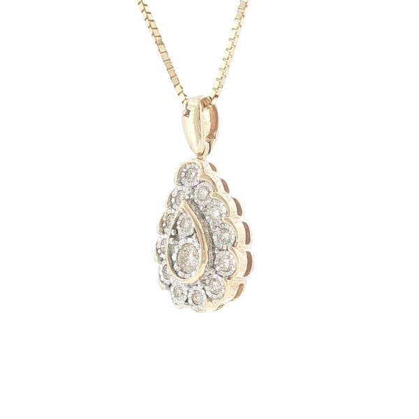 A Classic Pear Shape Framed in Sparkling Detail. Image 3 Bryan Jewelry Prattville, AL