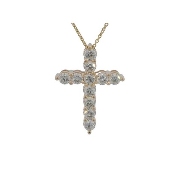 Diamond cross necklace in 14ky Bryan Jewelry Prattville, AL