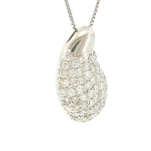 Estate Pavé Diamond Pendant Image 2 Bryan Jewelry Prattville, AL
