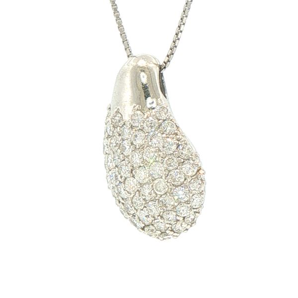 Estate Pavé Diamond Pendant Image 3 Bryan Jewelry Prattville, AL