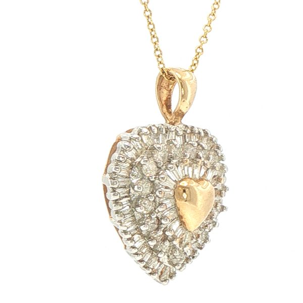 Heartfelt Sparkle Diamond Pendant Image 2 Bryan Jewelry Prattville, AL