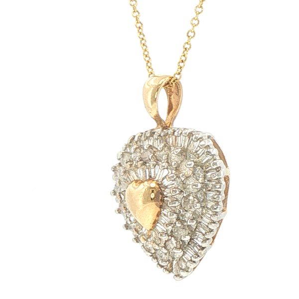 Heartfelt Sparkle Diamond Pendant Image 3 Bryan Jewelry Prattville, AL