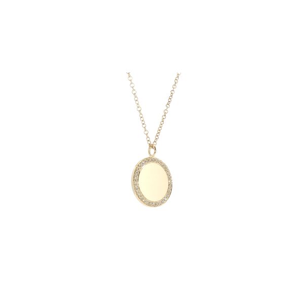 Diamond Disc Pendant Image 2 Bryan Jewelry Prattville, AL