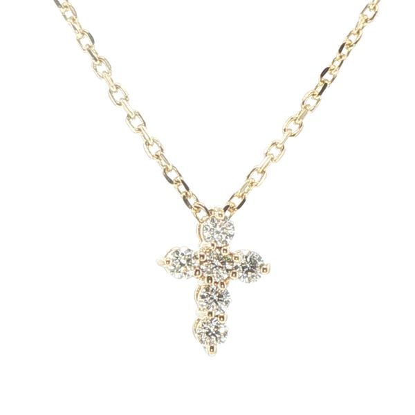 .28ctw Natural Diamond Cross Pendant in 14K Yellow Gold Bryan Jewelry Prattville, AL