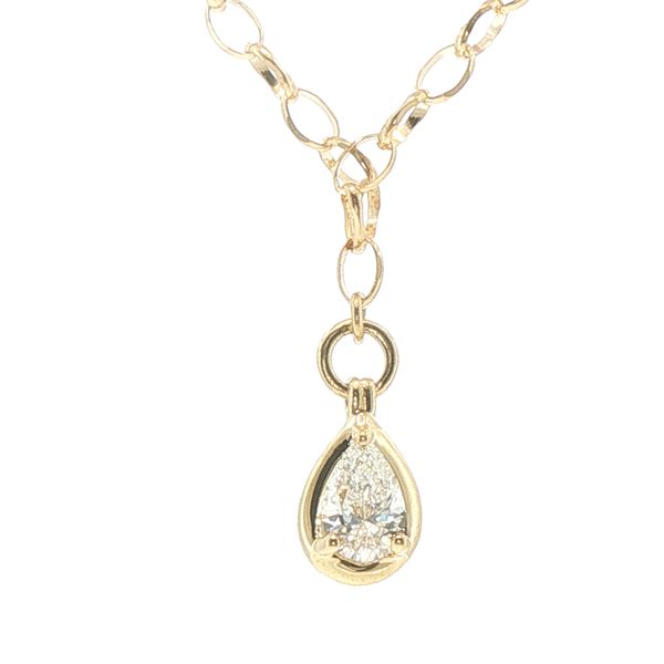 .40ct Natural Pear Diamond Pendant in 18K Yellow Gold Bryan Jewelry Prattville, AL