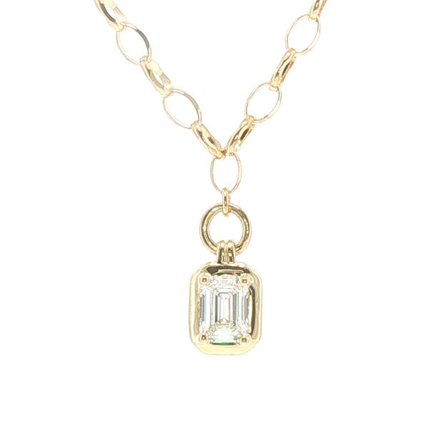 .43ct Emerald Cut Natural Diamond Pendant in 18K Yellow Gold Bryan Jewelry Prattville, AL
