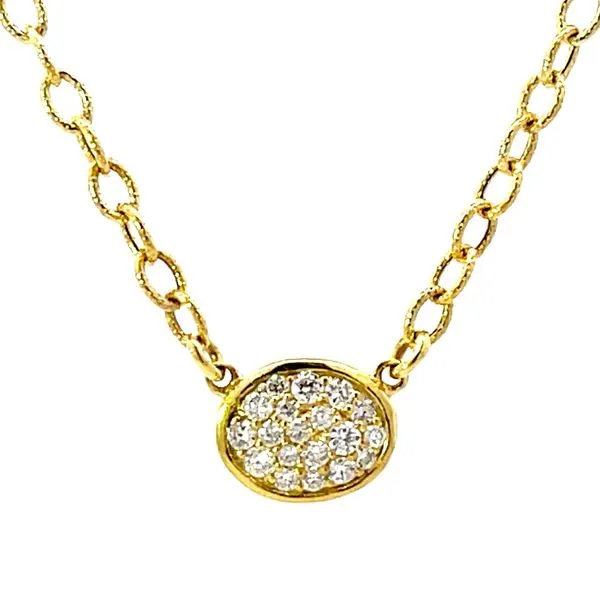 Select the Shimmer Pave set 1/4ctw 14ky Diamond Necklace Bryan Jewelry Prattville, AL