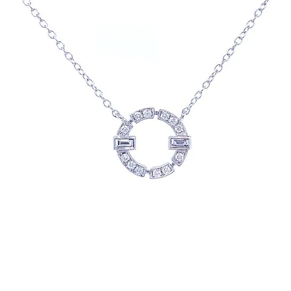 Dressed Up Diamond Circle Pendant Image 2 Bryan Jewelry Prattville, AL
