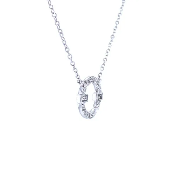 Dressed Up Diamond Circle Pendant Image 4 Bryan Jewelry Prattville, AL