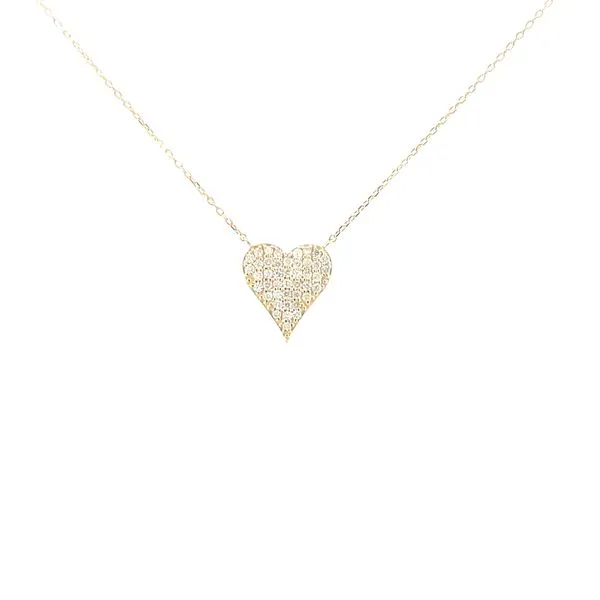 18ky Pave' Diamond Heart Image 2 Bryan Jewelry Prattville, AL