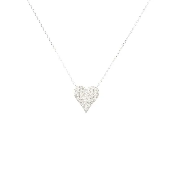 18kw Pave' Diamond Heart Bryan Jewelry Prattville, AL