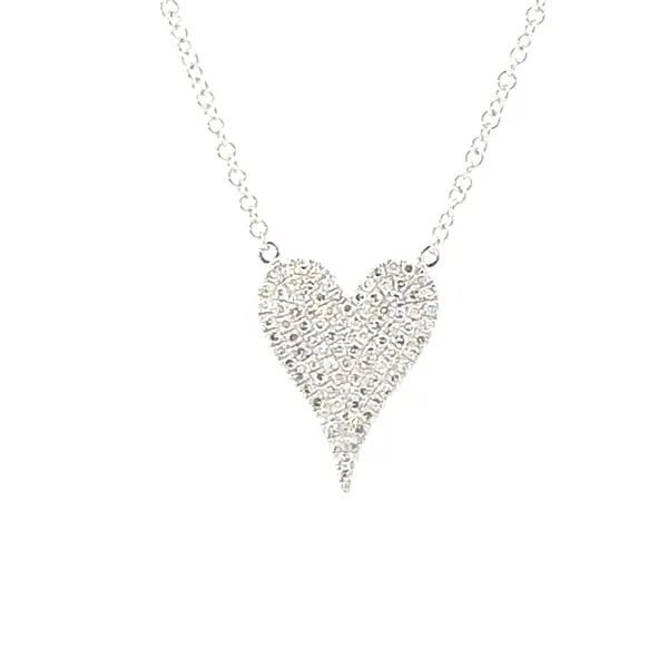 Kate Collins Pave' Diamond Heart-14kw Bryan Jewelry Prattville, AL