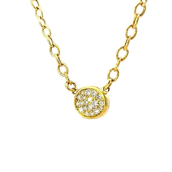 Select the Shimmer- Diamond Necklace in 14ky Image 2 Bryan Jewelry Prattville, AL