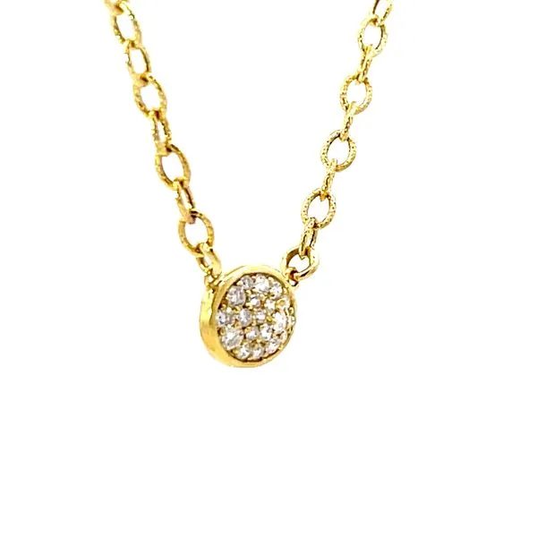 Select the Shimmer- Diamond Necklace in 14ky Image 3 Bryan Jewelry Prattville, AL