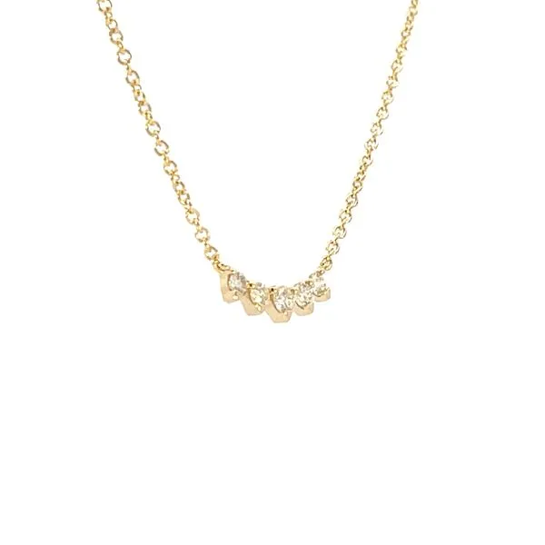 5 Diamond necklace-14ky-.21ctw-18 inches-2.1g Image 2 Bryan Jewelry Prattville, AL
