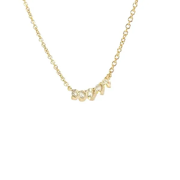 5 Diamond necklace-14ky-.21ctw-18 inches-2.1g Image 3 Bryan Jewelry Prattville, AL