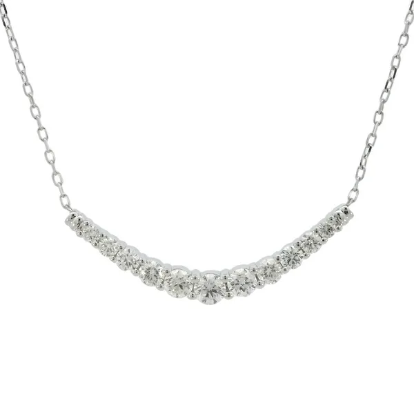 Graduated Diamond Necklace in 14kw Bryan Jewelry Prattville, AL
