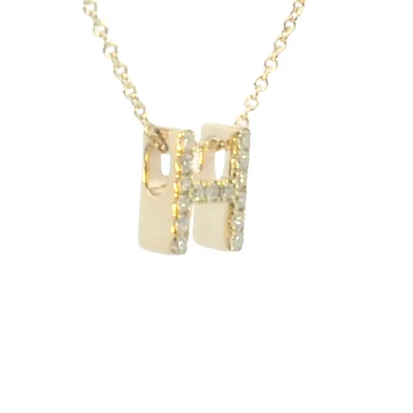 Diamond Initial necklace-H Image 2 Bryan Jewelry Prattville, AL