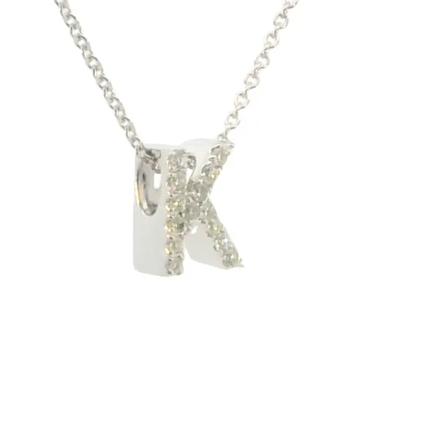 Diamond Initial Necklace-K Image 2 Bryan Jewelry Prattville, AL