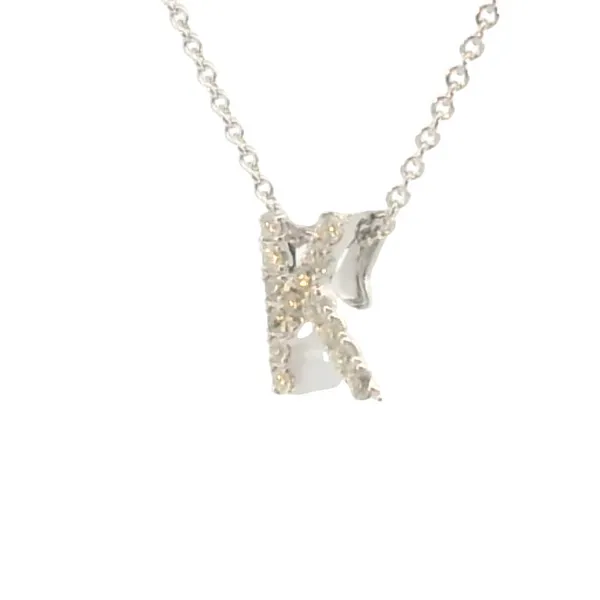 Diamond Initial Necklace-K Image 3 Bryan Jewelry Prattville, AL