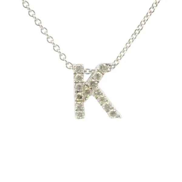 Diamond Initial Necklace-K Bryan Jewelry Prattville, AL