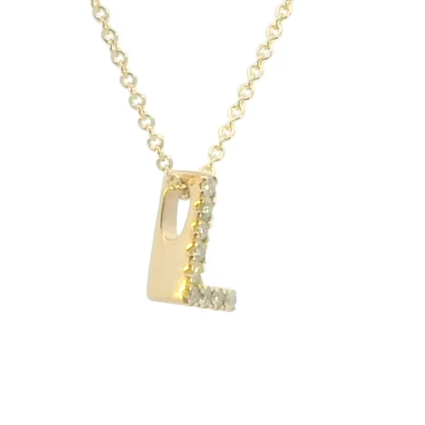 Diamond Initial necklace-L Image 2 Bryan Jewelry Prattville, AL