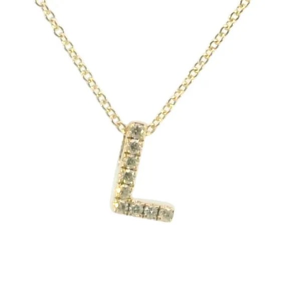 Diamond Initial necklace-L Bryan Jewelry Prattville, AL