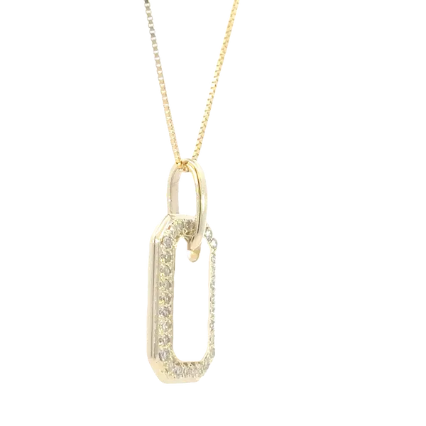 Diamond Dog Tag Pendant Image 3 Bryan Jewelry Prattville, AL