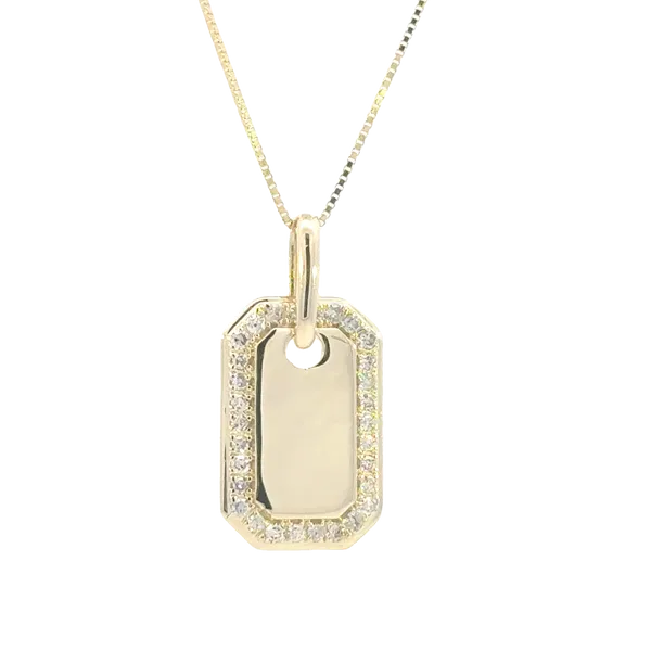 Diamond Dog Tag Pendant Bryan Jewelry Prattville, AL