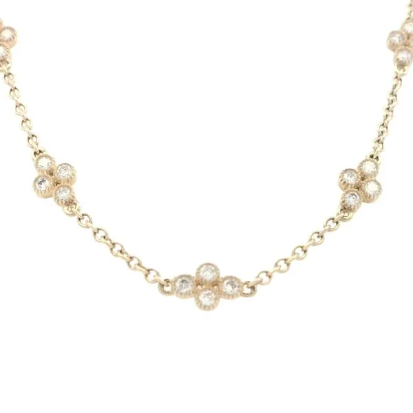Twelve Station Diamond Necklace-14ky Bryan Jewelry Prattville, AL
