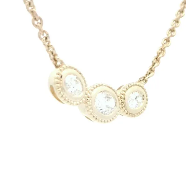 Three Diamond Oval Necklace-14ky Image 2 Bryan Jewelry Prattville, AL