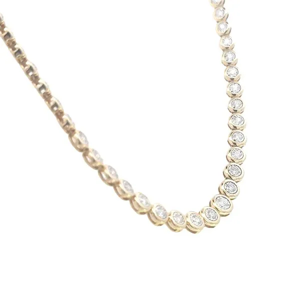 Graduated Riviera Necklace-14ky Image 2 Bryan Jewelry Prattville, AL