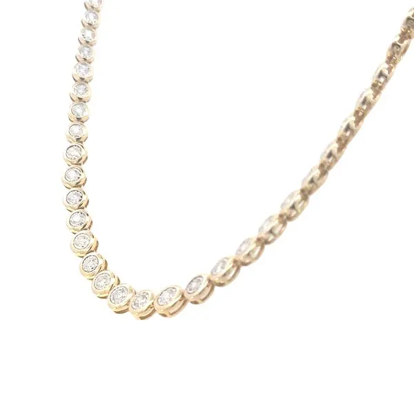 Graduated Riviera Necklace-14ky Image 3 Bryan Jewelry Prattville, AL