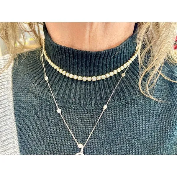 Graduated Riviera Necklace-14ky Image 4 Bryan Jewelry Prattville, AL